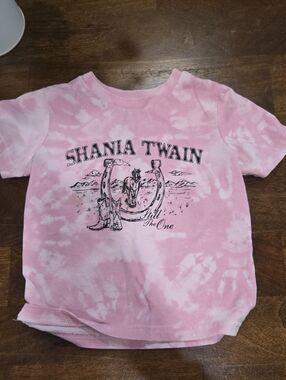 Shania Twain Kids Pink Tie-Dye Graphic Tee
